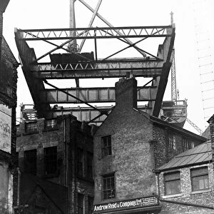 The construction of the new Tyne Bridge. Tyne and Wear, 17th March 1927