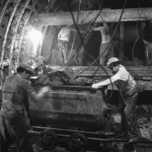 Construction of the Victoria Line under the streets of London 29th October 1964 Construction of the Victoria Line under the streets of London 29th October 1964