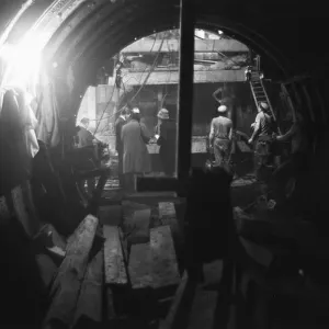 Construction of the Victoria Line under the streets of London 29th October 1964 Construction of the Victoria Line under the streets of London 29th October 1964