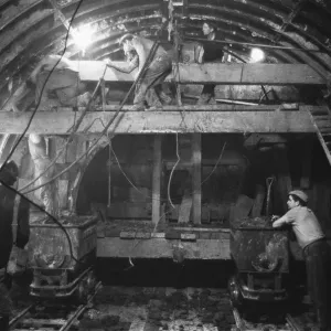Construction of the Victoria Line under the streets of London 29th October 1964 Construction of the Victoria Line under the streets of London 29th October 1964