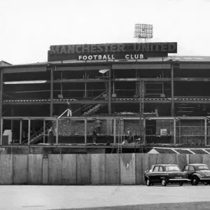 Construction work in progress at Old Trafford. 7th July 1963