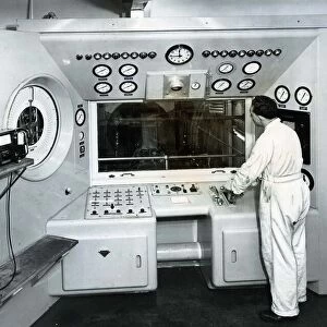 Control Panel for an Avon jet engine on test in the Rolls Royce factory in East Kilbride