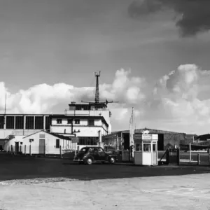 The control tower at Manchester Ringway Airport. 10th April 1950