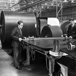 Conveyor Belt Manufacture at Dunlop Factory Print Conveyor Belt Manufacture at Dunlop Factory Print