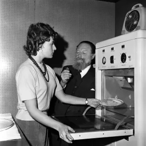 Cooking by microwaves. Circa 1962 Cooking by microwaves. Circa 1962