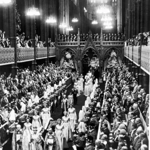 The Coronation of Queen Elizabeth II was the ceremony in which the newly ascended monarch