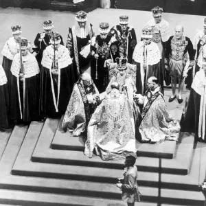 The Coronation of Queen Elizabeth II was the ceremony in which the newly ascended monarch