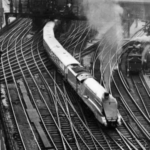 The Coronation Stream-Lined Train Print, Newcastle 1937 The Coronation Stream-Lined Train Print, Newcastle 1937