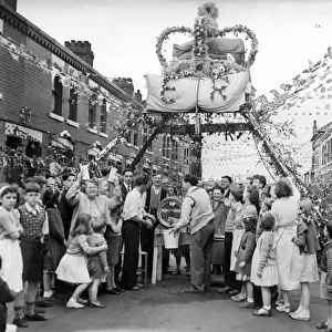 Coronation Street Parties. June 1953 P000208