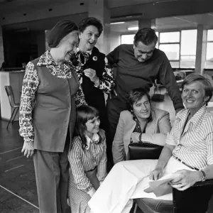 Coronation Street Cast with Producer Susi Hush Print 1974 Coronation Street Cast with Producer Susi Hush Print 1974