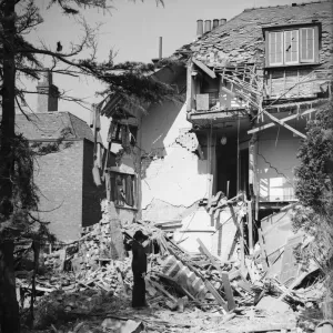 Councillor Denis Heath had a narrow escape when his Moseley house was damaged during an Councillor Denis Heath had a narrow escape when his Moseley house was damaged during an