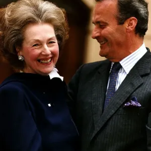 Countess Raine Spencer and his Fiance Count Jean Francois De Chambrum Show their Countess Raine Spencer and his Fiance Count Jean Francois De Chambrum Show their