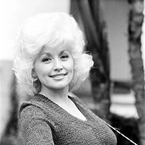 Country & Western singer Dolly Parton pictured in Los Angeles. 10th March 1980