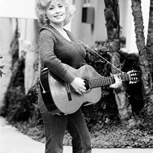 Country & Western singer Dolly Parton pictured in Los Angeles. 10th March 1980