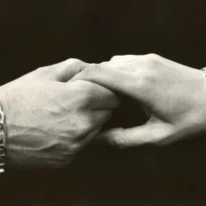 A couple holding hands A couple holding hands