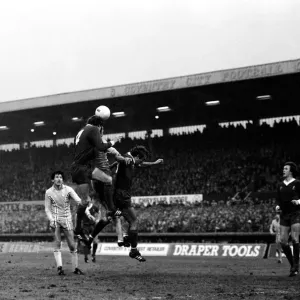 Coventry 1 v. Liverpool 0. Fútbol de la División 1 enero de 1980 LF