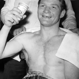 Coventry boxing legend Mick Leahy after a triumphant fight in Leicester Coventry boxing legend Mick Leahy after a triumphant fight in Leicester