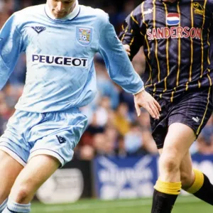 Coventry City 2-0 Sheffield Wednesday, premier league match at Highfield Road Coventry City 2-0 Sheffield Wednesday, premier league match at Highfield Road