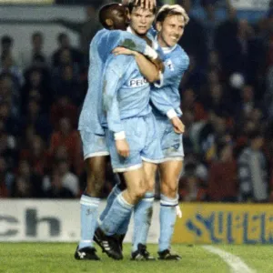 Coventry City 2-3 Manchester United, Premier league match, Highfield Road Coventry City 2-3 Manchester United, Premier league match, Highfield Road