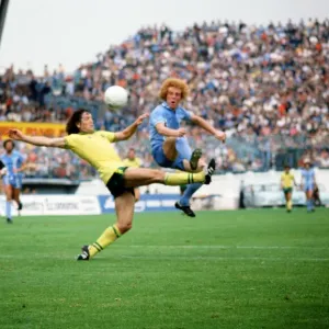 Coventry City 4 v. Norwich City 1. Wallace in the air. 28th August 1978 Coventry City 4 v. Norwich City 1. Wallace in the air. 28th August 1978