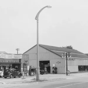 Coventry Motor Mart Print - London Road, Coventry, 1953 Coventry Motor Mart Print - London Road, Coventry, 1953