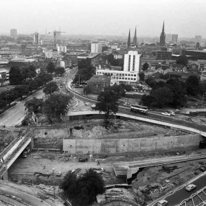 Coventry Ring Road construction, Warwick Road. 29th August 1973 Coventry Ring Road construction, Warwick Road. 29th August 1973