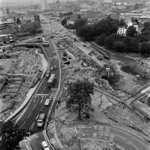 Coventry Ring Road construction, Warwick Road. 29th August 1973 Coventry Ring Road construction, Warwick Road. 29th August 1973