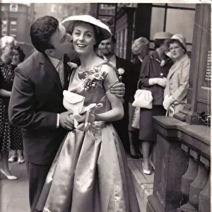 Coventry singer Vince Hill on his wedding day in 1958 with wife Annie