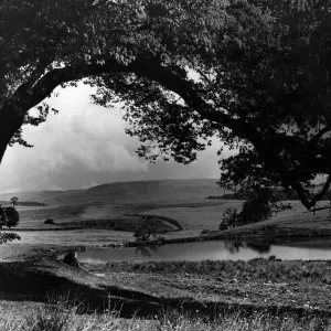 Loch de Craigallian, près de Milngavie, Écosse, 24 septembre 1956.