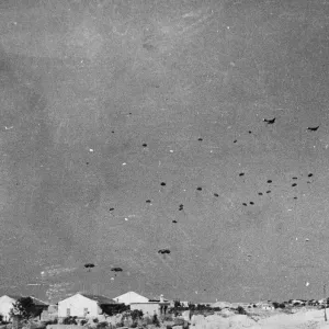 German Parachute Troops in Action Print German Parachute Troops in Action Print