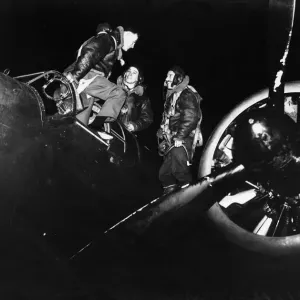 Handley Page Hampden Bomber Crew Print, RAF Scampton 1940