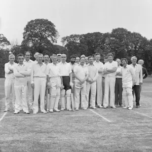 Print of Sevenoaks and Westerham Rotary Clubs cricket teams Print of Sevenoaks and Westerham Rotary Clubs cricket teams