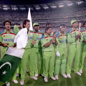 Print of the 1992 Cricket World Cup Final at Melbourne