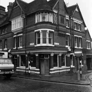 The Cross Keys Pub, Reading, Berkshire. 7th March 1975 The Cross Keys Pub, Reading, Berkshire. 7th March 1975