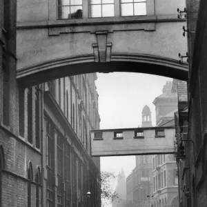 Crossover bridges in Dalton Street, Birmingham, West Midlands, Thursday 7th October 1937