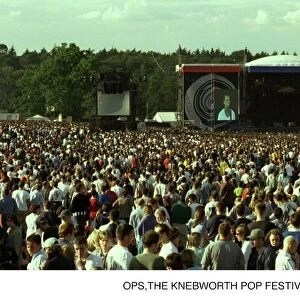 The crowd at the Oasis concert 1996 at Knebworth