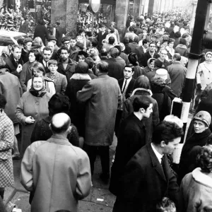 A crowded scene of shoppers at Church Street, one of Liverpools shopping areas A crowded scene of shoppers at Church Street, one of Liverpools shopping areas