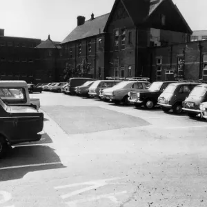Crowded Visitors Car Park at Coventry and Warwickshire Hospital, Coventry, West Midlands