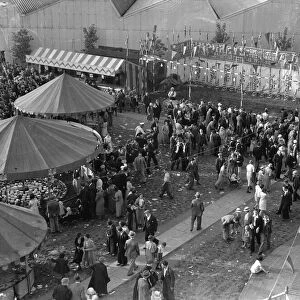 Crowds at the Silver Jubilee fair in Kingston in celebration of King George V silver