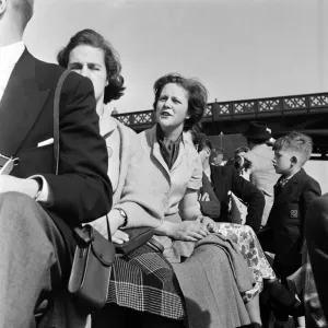 A cruise down the River Thames, London. 25th April 1955 A cruise down the River Thames, London. 25th April 1955