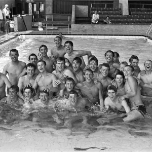 Crystal Palace Football players visit to Crystal Palace swimming baths. 18th July 1967 Crystal Palace Football players visit to Crystal Palace swimming baths. 18th July 1967