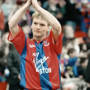 Crystal Palace's Geoff Thomas Celebrates 1991 Print