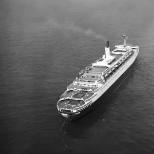 The Cunard liner Queen Elizabeth II, 17th July 1974 The Cunard liner Queen Elizabeth II, 17th July 1974