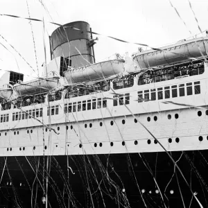 The Cunard White Star liner Queen Marys last Atlantic run. 27th September 1967 The Cunard White Star liner Queen Marys last Atlantic run. 27th September 1967
