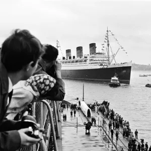 The Cunard White Star liner Queen Marys last Atlantic run. 27th September 1967 The Cunard White Star liner Queen Marys last Atlantic run. 27th September 1967