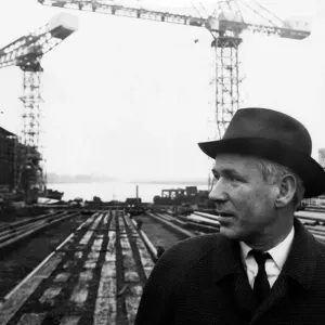 Cunard's QE2 Architect at Clydebank Print