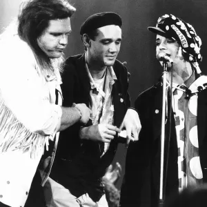 Ben Volpeliere Pierrot with Meat Loaf and Boy George Print 1987