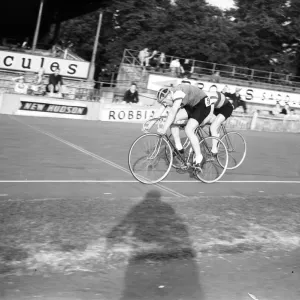 Herne Hill Track Cycling Print, 23rd July 1955