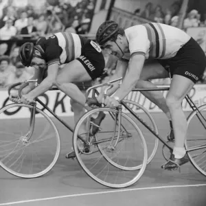 Herne Hill Cycling Print, 27th July 1953 Herne Hill Cycling Print, 27th July 1953