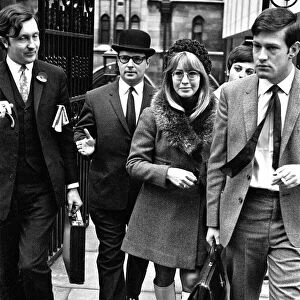 Cynthia Lennon 27, at Law Courts in London, Friday 8th November 1968